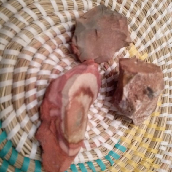 Set of 3 Desert Jasper Stones - Rough - Picture 8 of 9